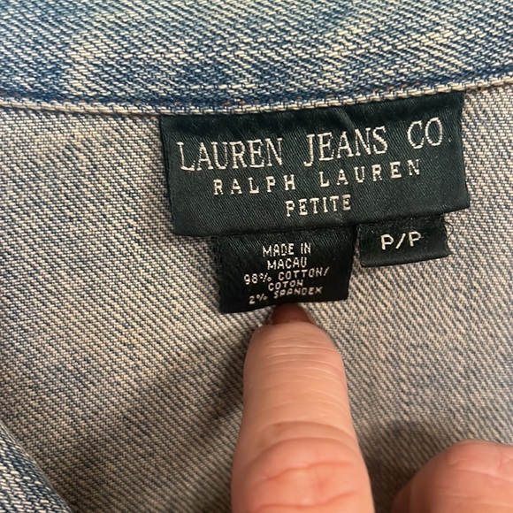 Lauren jean jacket vintage XS - Picture 3 of 12